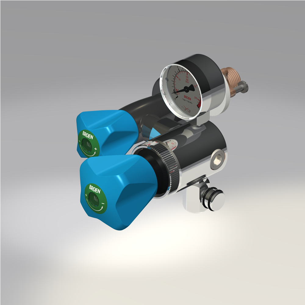 Built-in Mounting Fitting With Stop, Flow And Pressure Regulation Valves