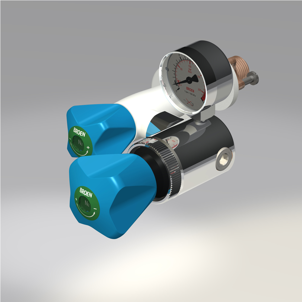 Built-in Mounting Fitting With Stop And Pressure Regulation Valves