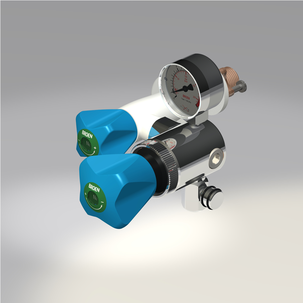 Built-in Mounting Fitting With Stop, Flow And Pressure Regulation Valves