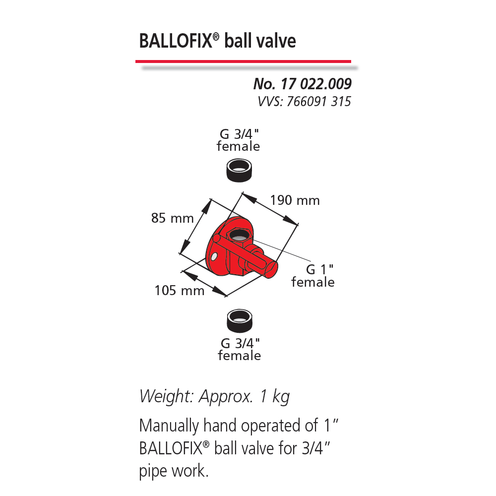 BALLOFIX Ball Valve
