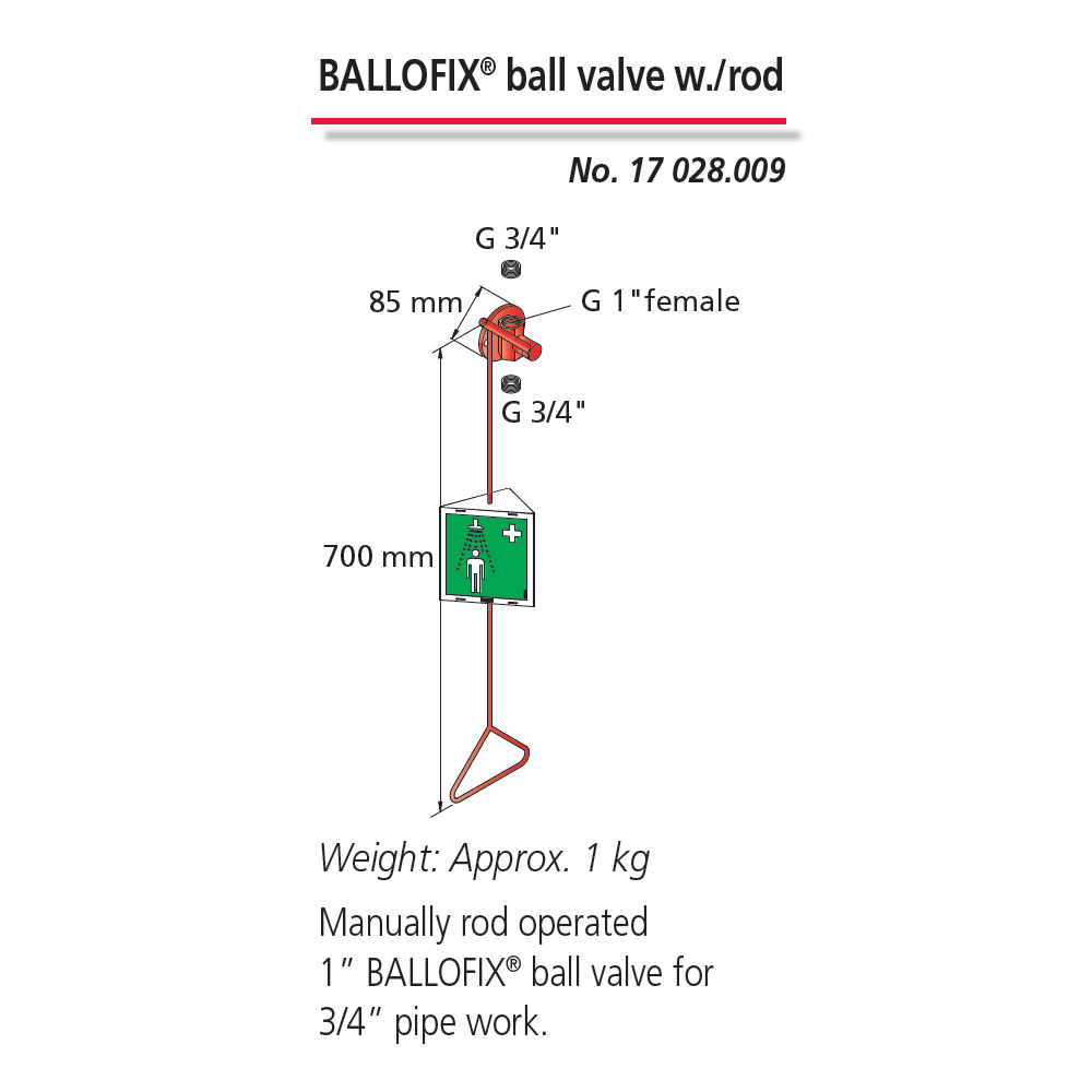 BALLOFIX Ball Valve with Pull Rod