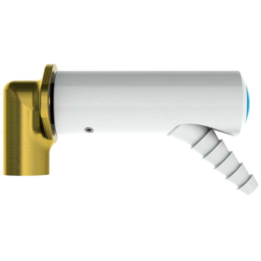 Outlet for Technical 4.0 Gases / Oxygen - With Fixed Nozzle Angled at 45°