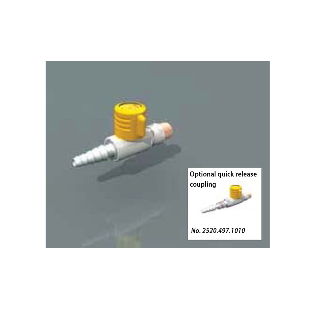 Wall/Suspended Mounted - Single Lift/Turn Gas Fitting - With Quick Release Coupling