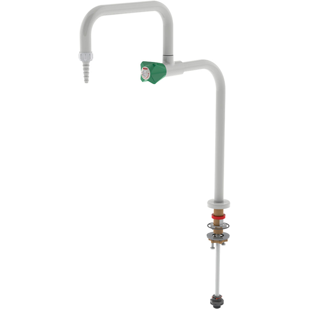 Bench Mounted Fitting on a Column with Swivel Spout (With G3/8 push fitting) S=150mm